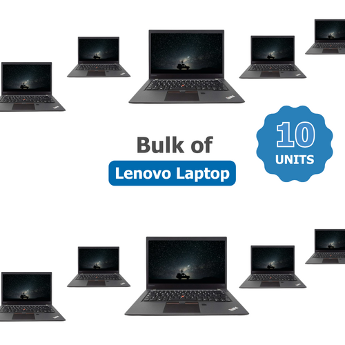 Bulk of 10x Lenovo ThinkPad T470s 14" Laptop i5-7200U 3.1GHz 256GB 8GB RAM Windows 11