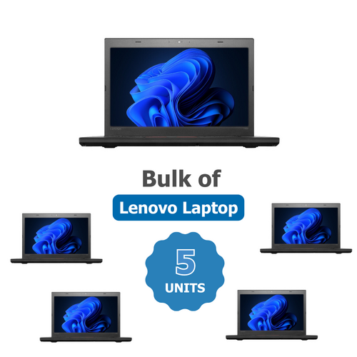 Bulk of 5x Lenovo ThinkPad T460 14" HD Laptop i5-6300U 2.4GHz 8GB RAM 128GB SSD