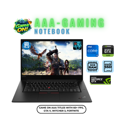 Lenovo X1 Extreme Gen 2 15" Gaming Laptop i7-9750H 6-Cores 512GB 32GB RAM 4GB GTX 1650