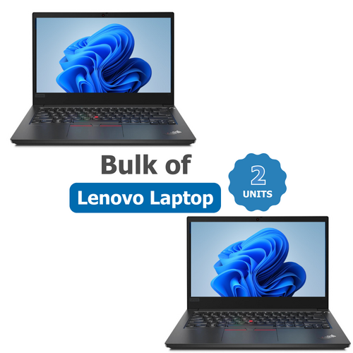 Bulk of 2x Lenovo ThinkPad E14 14" FHD Laptop i7-10510U 256GB 8GB RAM Windows 11