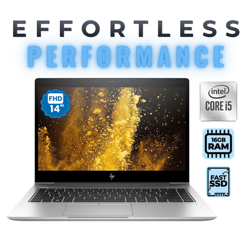 HP EliteBook 840 G6 14" FHD Laptop i5-8365U 4.1GHz 256GB SSD 16GB RAM Windows 11