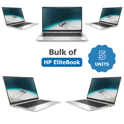 Bulk of 5x HP EliteBook 830 G7 13.3" Laptop i5-10310U 256GB 16GB RAM Windows 11