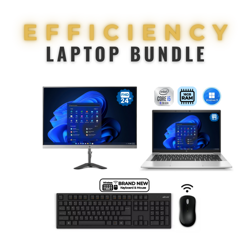 HP Elitebook 830 G8 13" Laptop Bundle i5-1145G7 256GB 16GB RAM + 24" Monitor - Windows 11