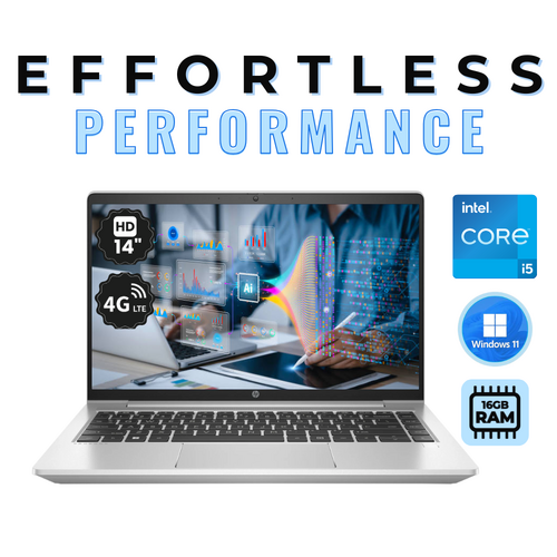HP Probook 440 G9 14" HD Laptop i5-1235U 10-Cores 256GB 16GB RAM LTE Windows 11