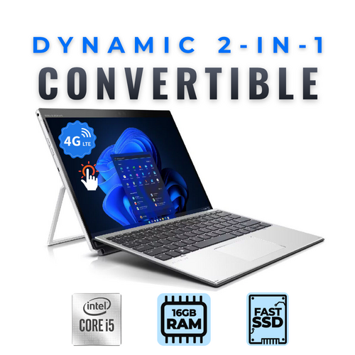 HP Elite X2 G8 13" 2-in-1 FHD Laptop i5-1145G7 4.4GHz 256GB SSD 16GB RAM 4G LTE - Windows 11