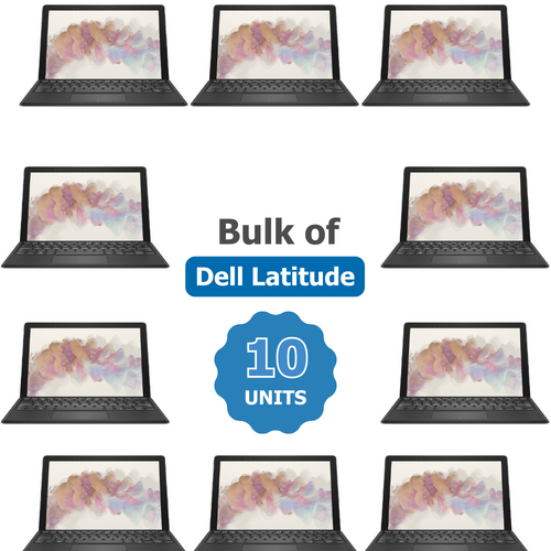 Bulk of 10x Dell Latitude 5290 2-in-1 12" Laptop, i5-8350U 8GB RAM 256GB 4G LTE Windows 11