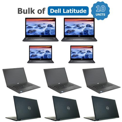Bulk of 10x Dell Latitude 7480 FHD 14" Laptop i7-6600U 2.6GHz 256GB 16GB RAM Windows 11