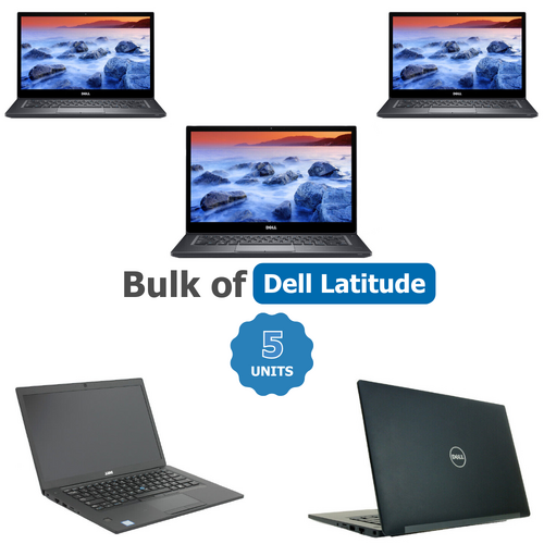 Bulk of 5x Dell Latitude 7480 FHD 14" Laptop i7-6600U 2.6GHz 256GB SSD 16GB RAM Windows 11