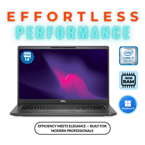 Dell Latitude 7400 14" FHD Laptop i7-8665U 4.8GHz 16GB RAM 512GB Windows 11