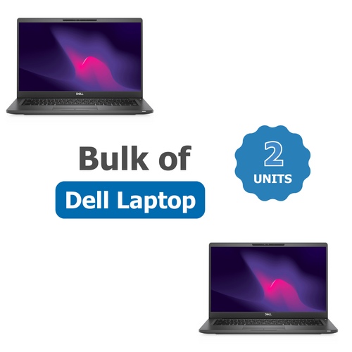 Bulk of 2x Dell Latitude 7400 14" FHD Laptop PC i5-8265U 1.6GHz 16GB RAM 256GB NVMe