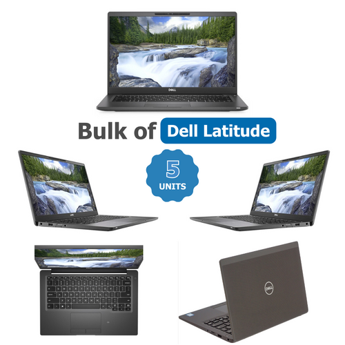 Bulk of 5x Dell 7400 14" Touchscreen Laptop i7-8665U 4.8GHz 512GB 16GB RAM