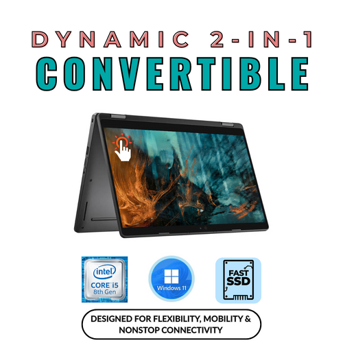 Dell Latitude 5300 13.3" 2-in-1 Laptop i5-8265U 3.9GHz 256GB 16GB RAM Windows 11