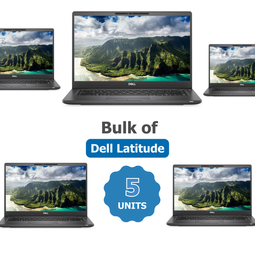 Bulk of 5x Dell Latitude 5300 13.3" Laptop i5-8365U 4.1GHz 256GB 8GB RAM Windows 11
