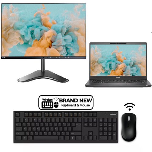 Dell Latitude 5300 13" Touch Bundle Laptop i7-8665U 4.8GHz 256GB 16GB RAM + 24 Monitor