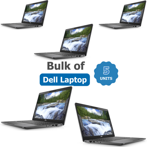 Bulk of 5x Dell Latitude 5300 13" Touch Laptop i5-8365U 4.1GHz 256GB 8GB RAM 4G LTE Windows 11