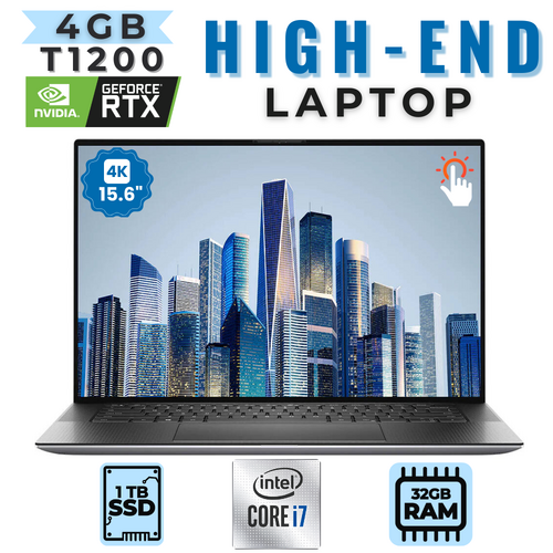 Dell Precision 5560 4K Touch Laptop i7-11850H 8-Cores 1TB SSD 32GB RAM 4GB T1200 Graphics - Mobile Workstation