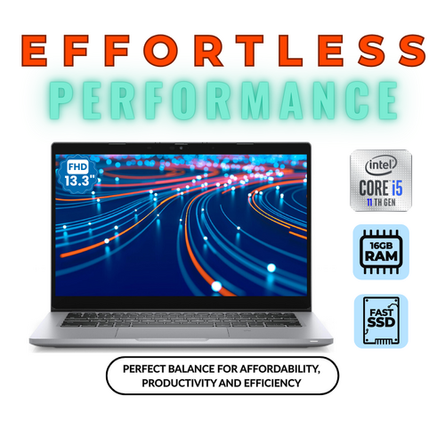 Dell Latitude 5320 13"  FHD Laptop i5-1145G7 4.4GHz 256GB 16GB RAM Windows 11 