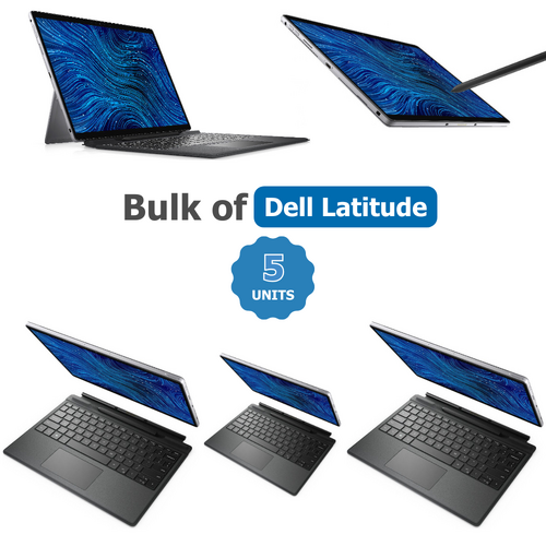 Bulk 5x Dell Latitude 7320 2-in-1 Detachable Laptop 13" i5-1140G7 256GB 16GB RAM 4G LTE - Active Pen