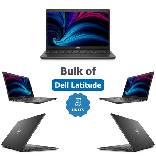 Bulk of 5x Dell Latitude 3520 FHD 15" Laptop i7-1165G7 4.7GHz 256GB SSD 32GB RAM Windows 11
