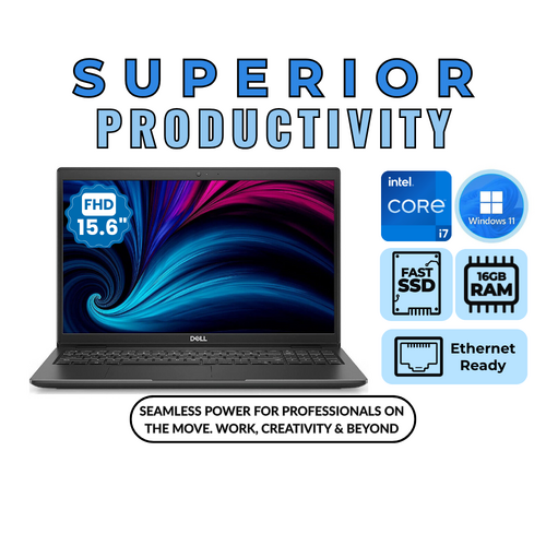 Dell Latitude 3520 FHD 15" Laptop i7-1165G7 4.7GHz 256GB 16GB RAM Windows 11