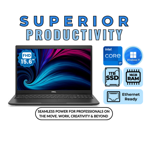 Dell Latitude 3520 FHD 15" Laptop i7-1165G7 4.7GHz 1TB 16GB RAM Windows 11