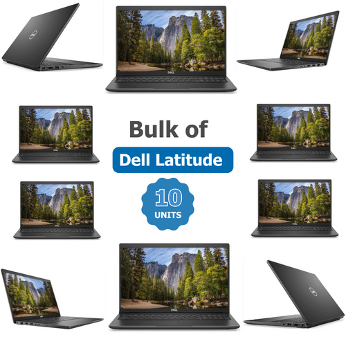 Bulk of 10x Dell Latitude 3520 15" FHD Laptop i5-1135G7 256GB 16GB RAM Windows 11