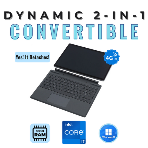 Dell Latitude 7320 2-in-1 Detachable 13" i7-1180G7 4.6GHz 256GB 16GB RAM 4G LTE + Active Pen