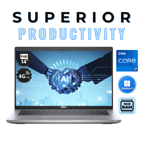 Dell Latitude 5420 14" FHD Touch Laptop i7-1185G7 4.8GHz 256GB 16GB RAM 4G LTE