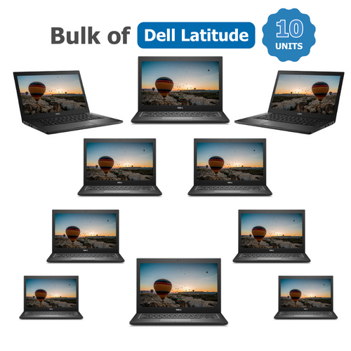 Bulk of 10x Dell Latitude 7280 12" FHD Touch Laptop i7-7600U 3.9GHz 256GB 16GB RAM Windows 11