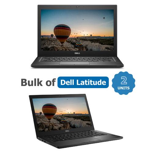 Bulk of 2x Dell Latitude 7280 12" FHD Touch Laptop i7-7600U 3.9GHz 256GB 16GB RAM Windows 11