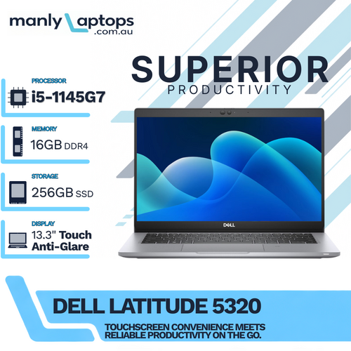 Dell Latitude 5320 13" Touch Laptop i5-1145G7 4.4GHz 16GB RAM 256GB - Windows 11