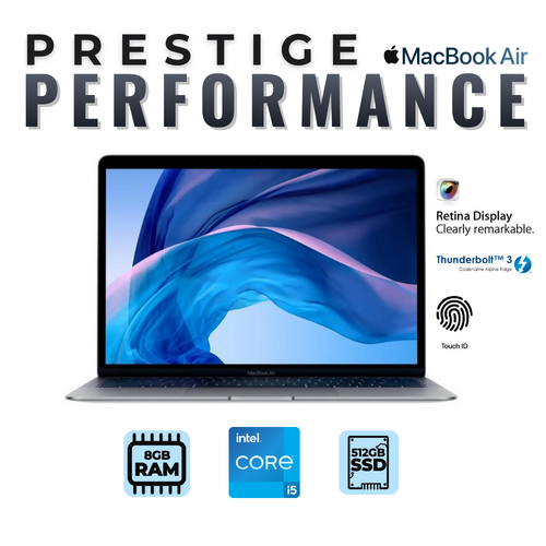 Apple MacBook Air 13" A1932 (2018) i5-8210Y 3.6Ghz 512GB 8GB RAM Sonoma