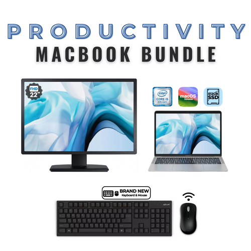 Apple MacBook Air 13" A1932 (Late 2018) i5-8210Y 512GB 8GB - Bundle 22" Monitor