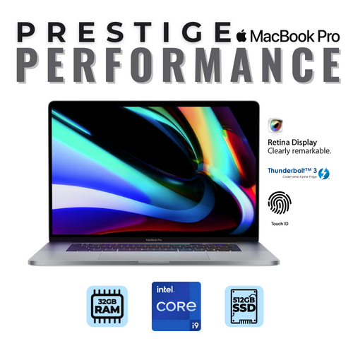 Apple MacBook Pro 16" A2141 (2019) i7-9750H 6-Core 2.6GHz 32GB RAM 512GB 4GB Radeon Pro