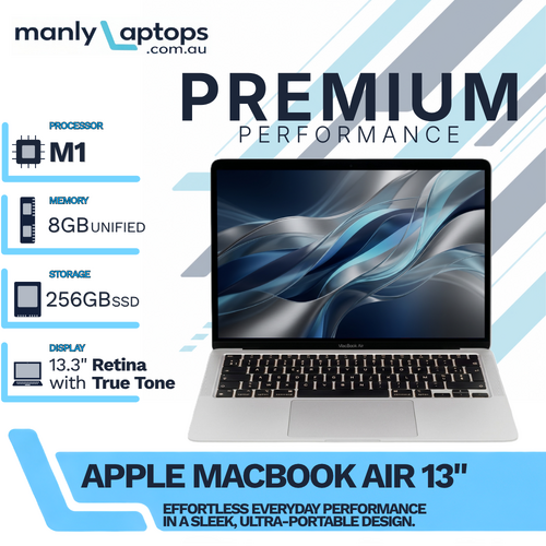 Apple MacBook Air 13" A2337 Silver (2020) M1 8-core 256GB 8GB RAM - macOS Tahoe