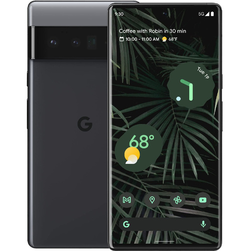 Google Pixel 6 Pro (GLUOG) - 256GB - 5G (Unlocked) Stormy Black Smartphone