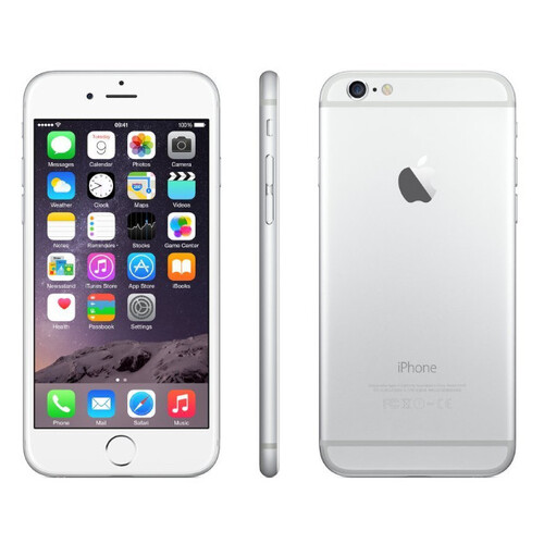Apple iPhone 6 Plus - 64GB - Silver (Unlocked) A1524 (CDMA + GSM) Smatphone