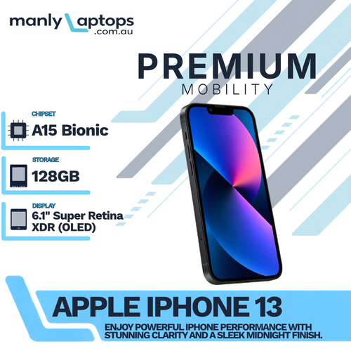 Apple iPhone 13 128GB Midnight 5G A2482 (Unlocked) 6.1" Smartphone