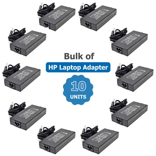 Bulk of 10x Genuine HP 120W Laptop Charger 19.5V (6.15A) 4.5mm x 3.0mm Adapter