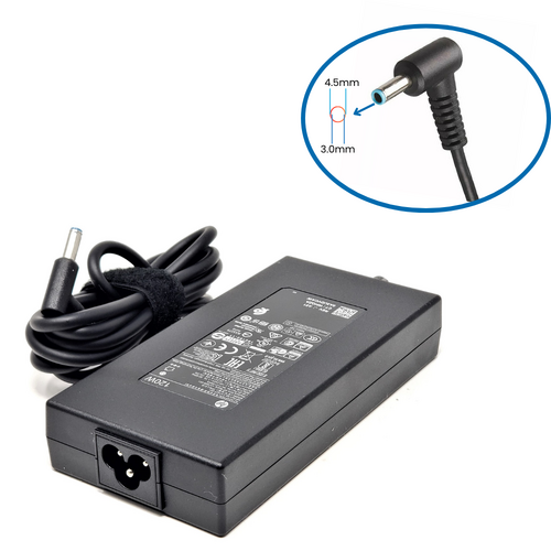 Genuine HP 120W Laptop Charger 19.5V (6.15A) Blue Tip 4.5mm x 3.0mm Adapter