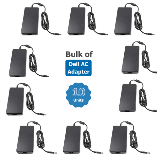 Bulk of 10x Genuine Dell 240W Laptop Charger 19.5V (12.3A) 7.4 x 5.0mm Adapter For Precision, Alienware, Inspiron