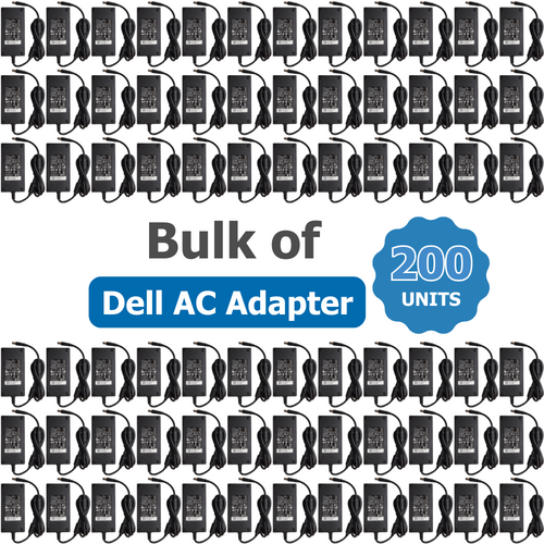 Bulk of 200x Genuine Dell 180W Laptop Charger 19.5V (9.23 A) 7.4mm x 5.0mm Barrel Tip AC Adapter