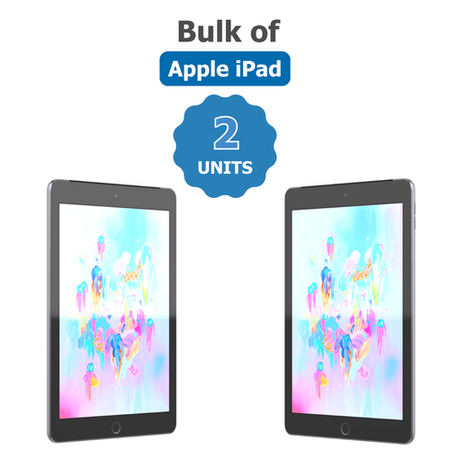 Bulk of 2x Apple iPad 6th Gen. 128GB, Wi-Fi + Cellular A1954 (Unlocked), 9.7in - Space Grey Tablet