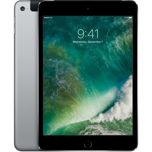 Apple iPad mini 4 128GB, Wi-Fi + Cellular (Unlocked), 7.9in Space Grey (AU Stock)