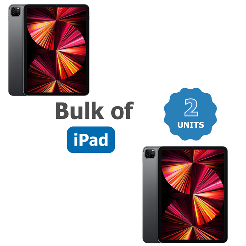 Bulk of 2x Apple iPad Pro 11" 3rd Gen (A2377) 128GB M1 - Wi-Fi + Cellular - Space Grey - Boxed