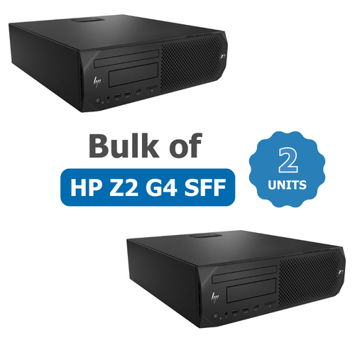 Bulk of 2x HP Z2 G4 SFF Workstation Desktop i7-8700 6-Cores 16GB RAM 256GB SSD - Windows 11