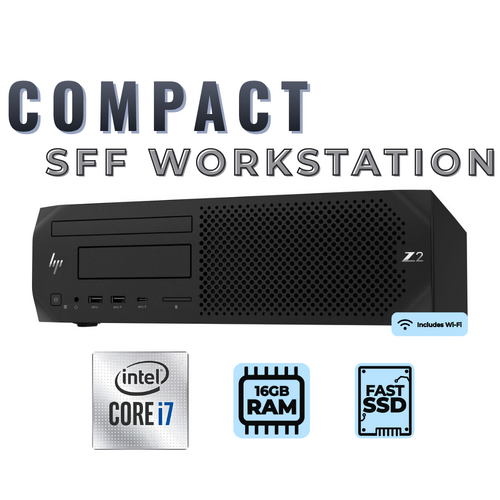 HP Z2 G4 SFF Workstation Desktop i7-8700 6-Cores 16GB RAM 256GB SSD - Windows 11
