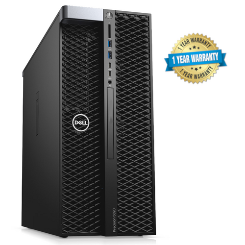 Dell Precision 5820 Workstation Xeon W-2102,128GB RAM 128GB+2TB HDD 8GB Quadro P4000