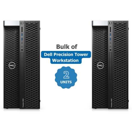 Bulk of 2x Dell Precision Tower 5820 Workstation Xeon W-2102 2.9GHz 16GB 1TB SSD 8GB Quadro P4000