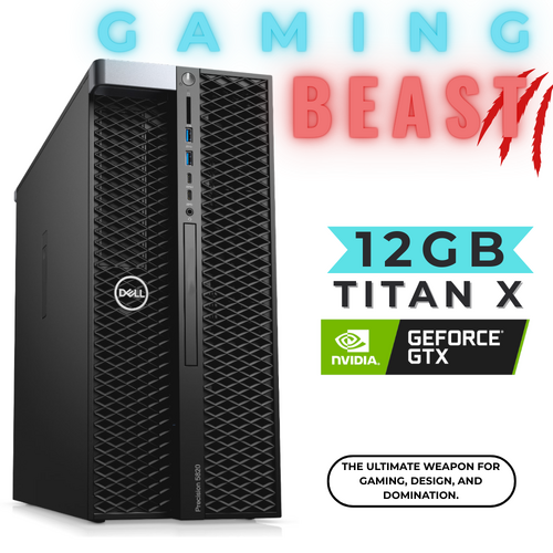 Big Dell Gaming Tower Beast Xeon/i7 Quad-core 2.9GHz 16GB 1TB SSD 12GB NVIDIA GTX Titan